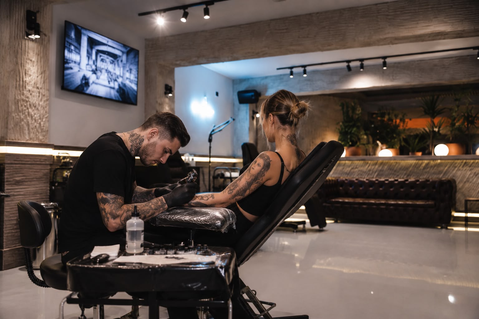Tattoo studio on the Turkish Aegean Coast